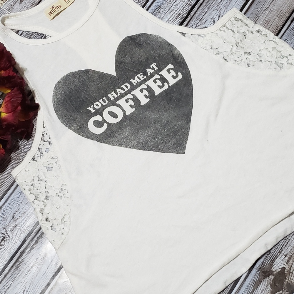 NWOT Hollister Lace Racerback Tank Sz. M